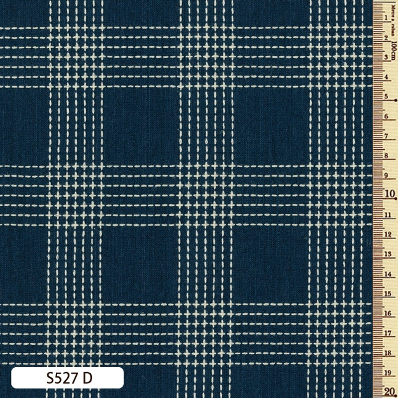 Sakizome Momen Fabric Sashiko Stitch S257D Sakizome Momen Fabric Sashiko Stitch S257D