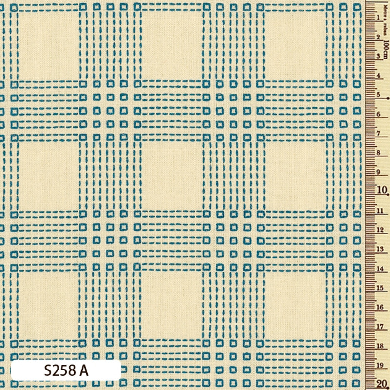 Sakizome Momen Fabric Sashiko Stitch S258A Sakizome Momen Fabric Sashiko Stitch S258A