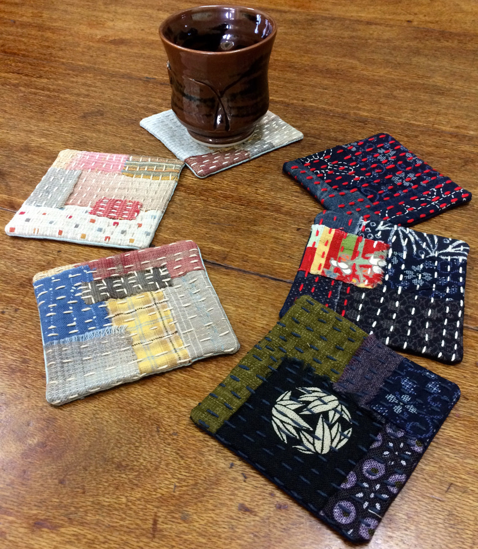 Boro Inspired Coasters - BeBe Bold: Japanese Textiles & Craft