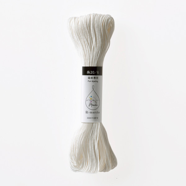 'So-me Marche' Sashiko Thread for Dyeing - 3x 20m