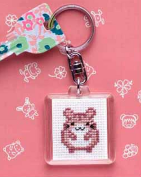 Cross Stitch Kit Key Ring Hamster KS-25 BeBe Bold: Japanese