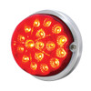 17 LED Dual Function Watermelon Reflector with Flush Mount Kit - Red