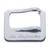 Chrome Peterbilt Rocker Switch Cover - "Air Suspension" Molded Script