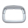 Chrome Single Rectangular Headlight Bezel W/ Visor