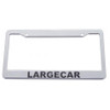 Chrome Plastic License Frame - Largecar