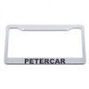 Chrome Plastic License Frame - Petercar