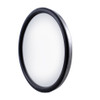 Stainless 8 1/2" Heated Convex Mirror - 320R - Offset Stud