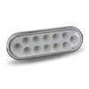 Dual Revolution Red Stop, Turn & Tail to White Back-Up LED Oval Light