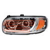 Heated LED 389 Headlight with Chrome Interior