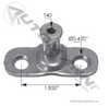 Peterbilt Door Striker Pin - New Style