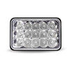 4" x 6" LED Headlight with High Intensity Epistar Diodes (15 Diodes) - 1860 Lumens - Not DOT Approved