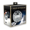 7" Round LED Headlight Combo - 580 Lumens (4 Diodes)