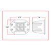 Surface Mount Universal Octogan Worklamp - 1000 Lumens (4 Diodes)