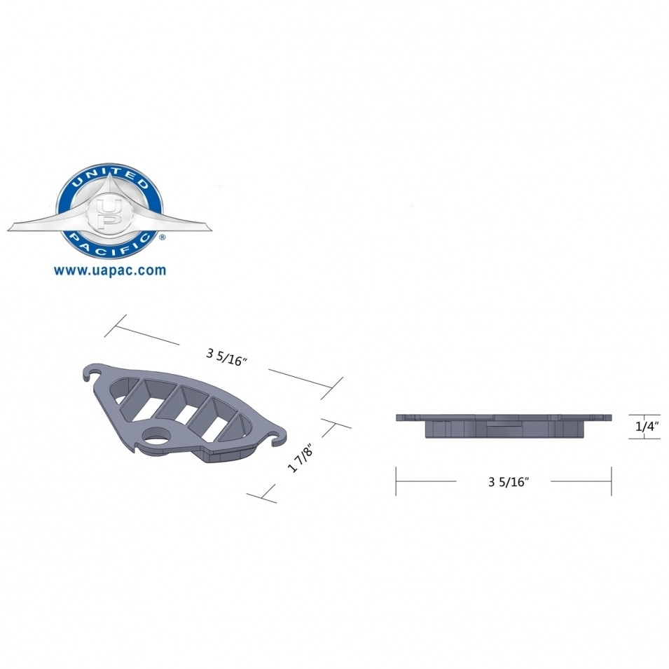 thumbnail image 2 of Chrome Plastic A/C Vent For 2006+ Peterbilt 379, 384, 386, 387, 388, 389 – Driver Side, United Pacific 2 of 3