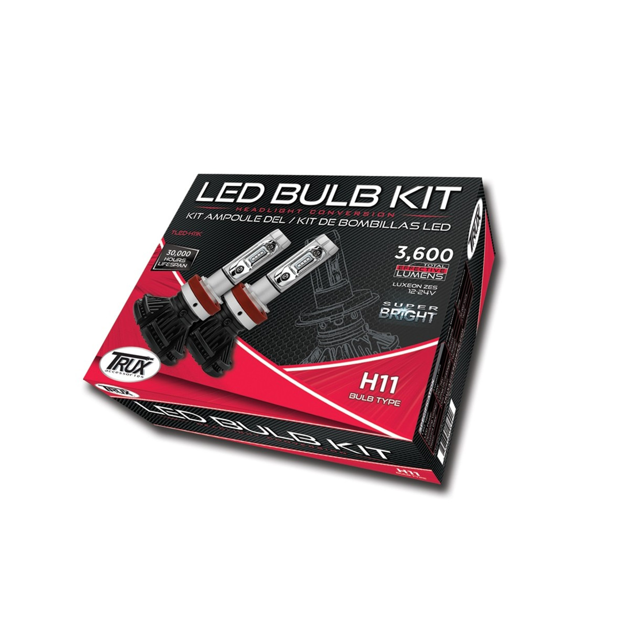 H11 Led Headlight Bulb Kit 44w 22w Per Bulb 3600 Lumens Pair Lf Truck Centre Ltd