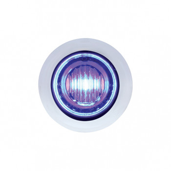 3 LED 3/4" "DOUBLE FURY" Dual Color Mini Clearance/Marker Light - Amber LED/Blue LED 3 LED 3/4" "DOUBLE FURY" Dual Color Mini Clearance/Marker Light - Amber LED/Blue LED