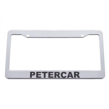 Chrome Plastic License Frame - Petercar