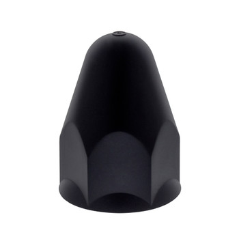 1-1/2" X 2-3/4" Matte Black Bullet Push On Nut Covers - 20 Pack