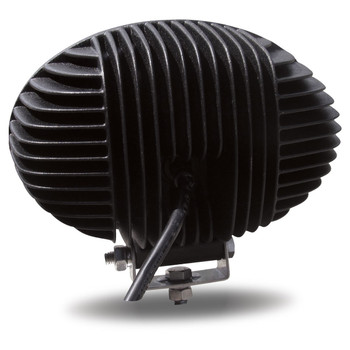 Universal White Cree Oval Work Light - Clear Lens - Black Housing (6 Diodes) - 5400 Lumens