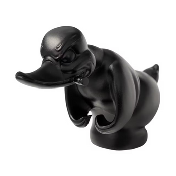 Rubber Duck Hood Ornament - Flat Black