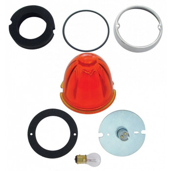 Grakon 1000 Cab Light Conversion Kit w/ Watermelon Glass Lens & Base - Dark Amber