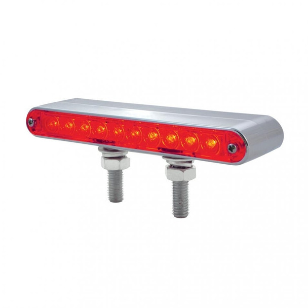 Amber/Red Chrome 6 1/2" Double Face Light Bar