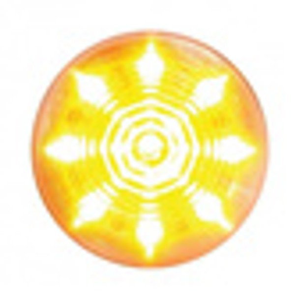 9 Amber Led 2" Beehive Marker Light - Clear Lens