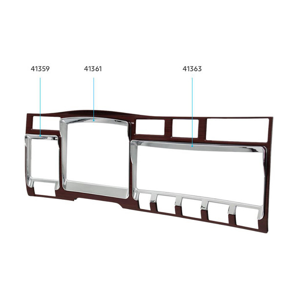 2006+ Kenworth Right Gauge Dash Panel Trim