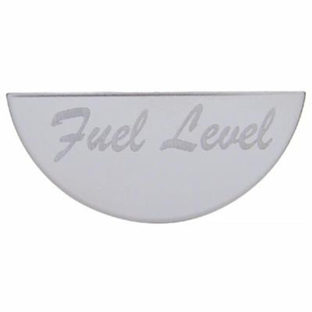 Stainless Steel Peterbilt Gauge Emblem - Fuel Level