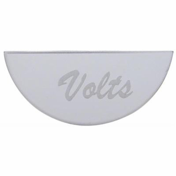 Stainless Steel Peterbilt Gauge Emblem - Volts