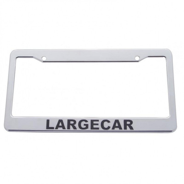 Chrome Plastic License Frame - Largecar