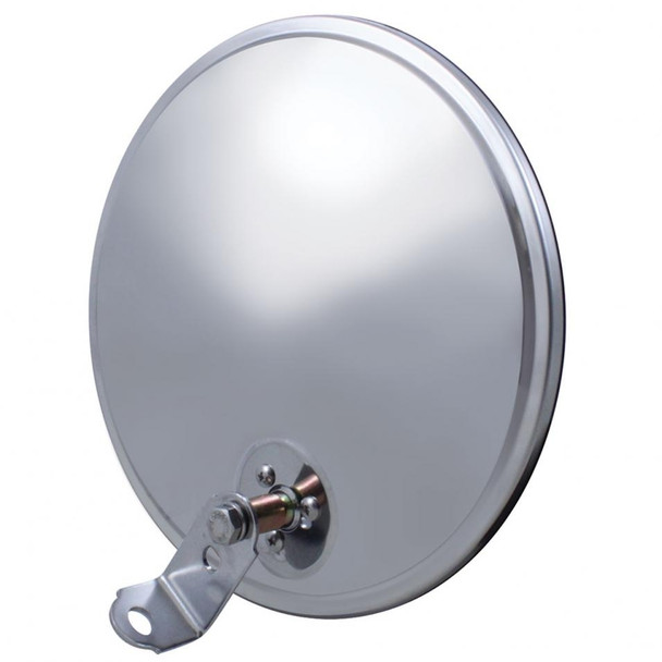 8 1/2" Stainless Convex Mirror - Offset Stud