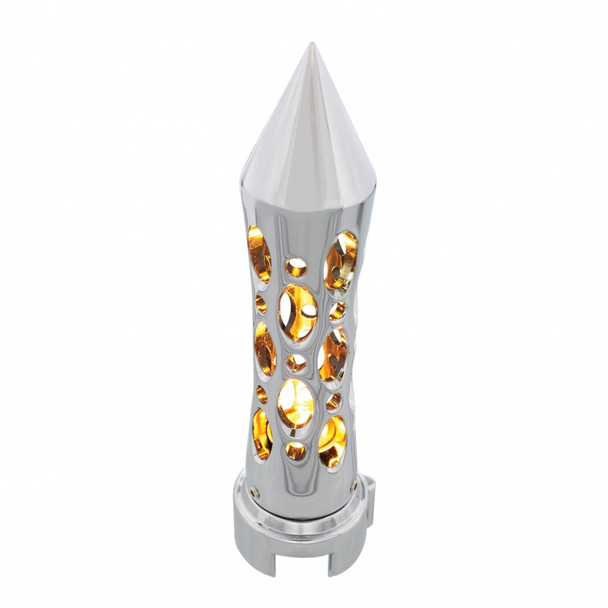 Chrome "Daytona" 13/15/18 Speed Shift Knob W/High Power Led - Amber