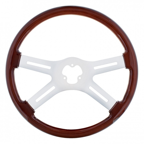 18" Chrome Steering Wheel - 4 Spoke - Wheel Only