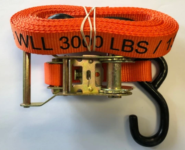 2" X 25' Wire Hook Ratchet & Strap