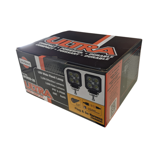 ULTRA Series Square LED Flood Dual Lamp - Pair of 2 ULTRA Series Square LED Flood Dual Lamp - Pair of 2