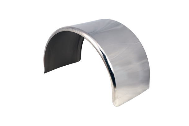 96″ Single Axle Fender - Extra Long, Mirrored Finish