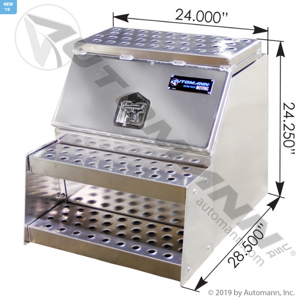 Step Box Large Mouth 24x25x28 Aluminum