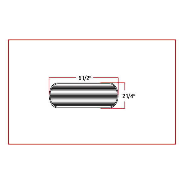 Oval Red Stop, Turn & Tail LED (12 Diodes) - Clear Lens