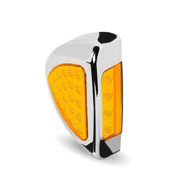 Peterbilt Side Headlight Triangle Clear Amber LED (24 Diodes)