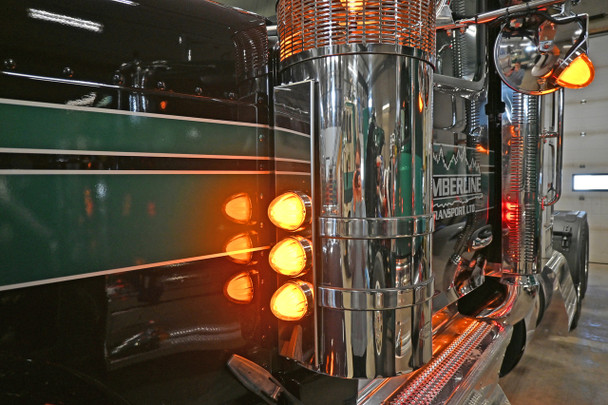 Peterbilt 589 Watermelon Air Cleaner Light Bar, Front