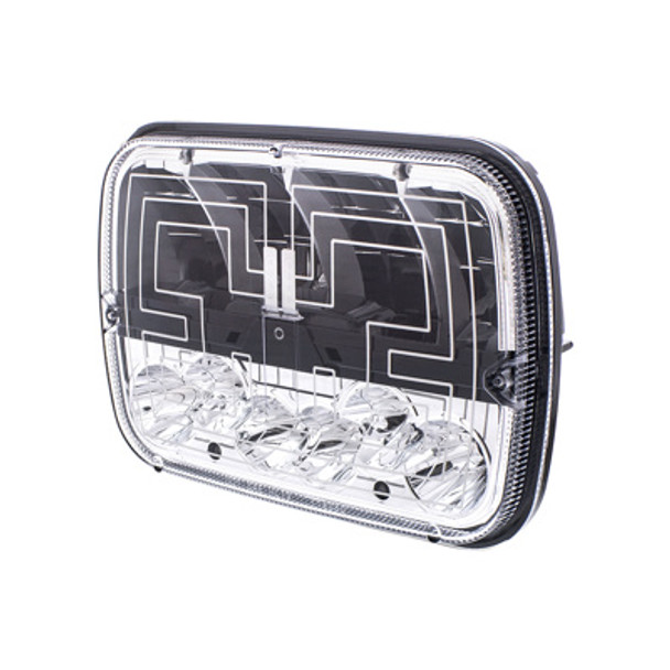 ULTRALIT - Heated 5" X 7" LED Headlight With Polycarbonate Lens & Housing ULTRALIT - Heated 5" X 7" LED Headlight With Polycarbonate Lens & Housing