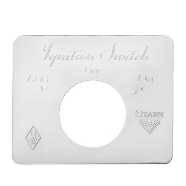 SS Kenworth Switch Plate - Ignition Key