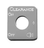 SS Kenworth Switch Plate - Clearance Lights