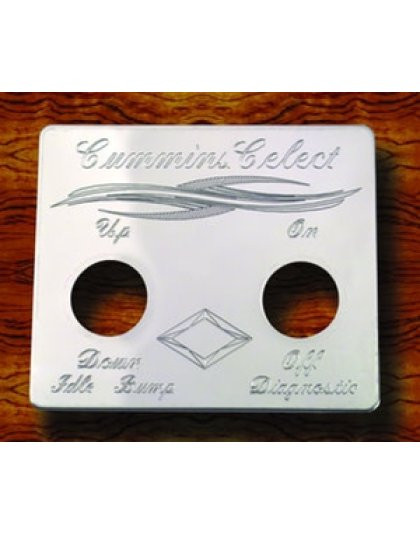 Peterbilt SS Cummins Celect Switch Plate For 2005 And Older