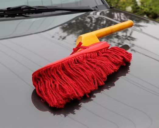The Original California Car Duster - with Wood Handle