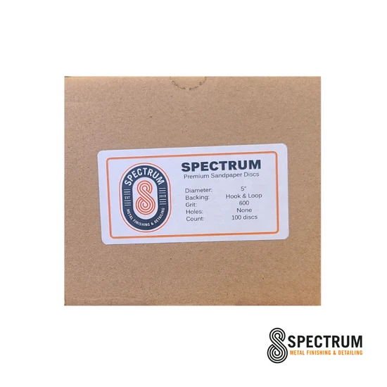 5" SPECTRUM Hook & Look Sandpaper - Box of 100