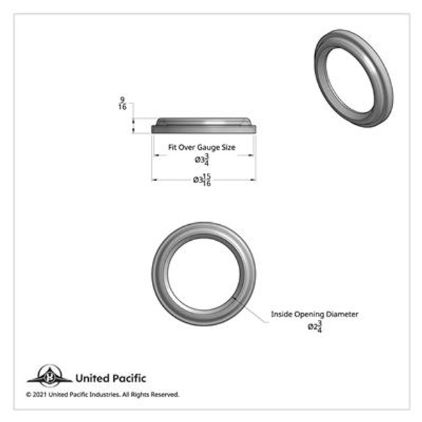 Chrome Classic Speed/Tachometer Cover - Freightliner/Peterbilt