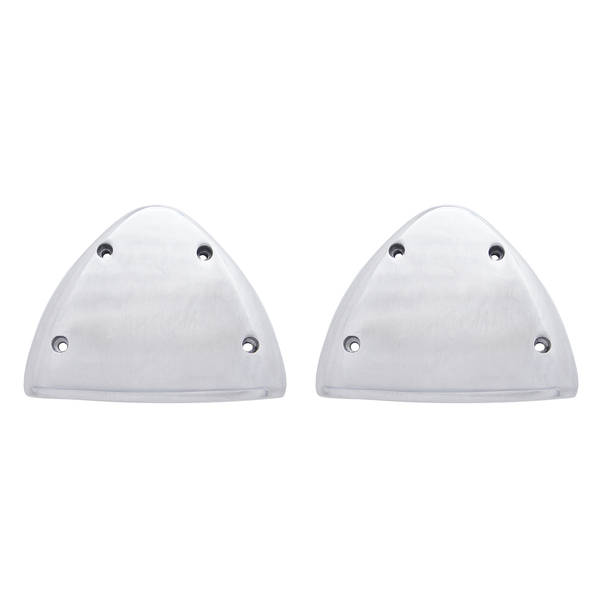 Polished Aluminum Headlight Turn Signal Cover - Pair