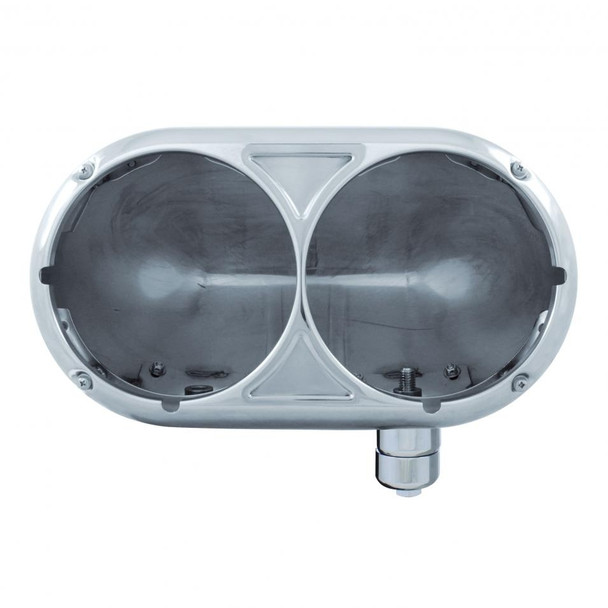 Peterbilt 359 Stainless Dual Headlight Housing